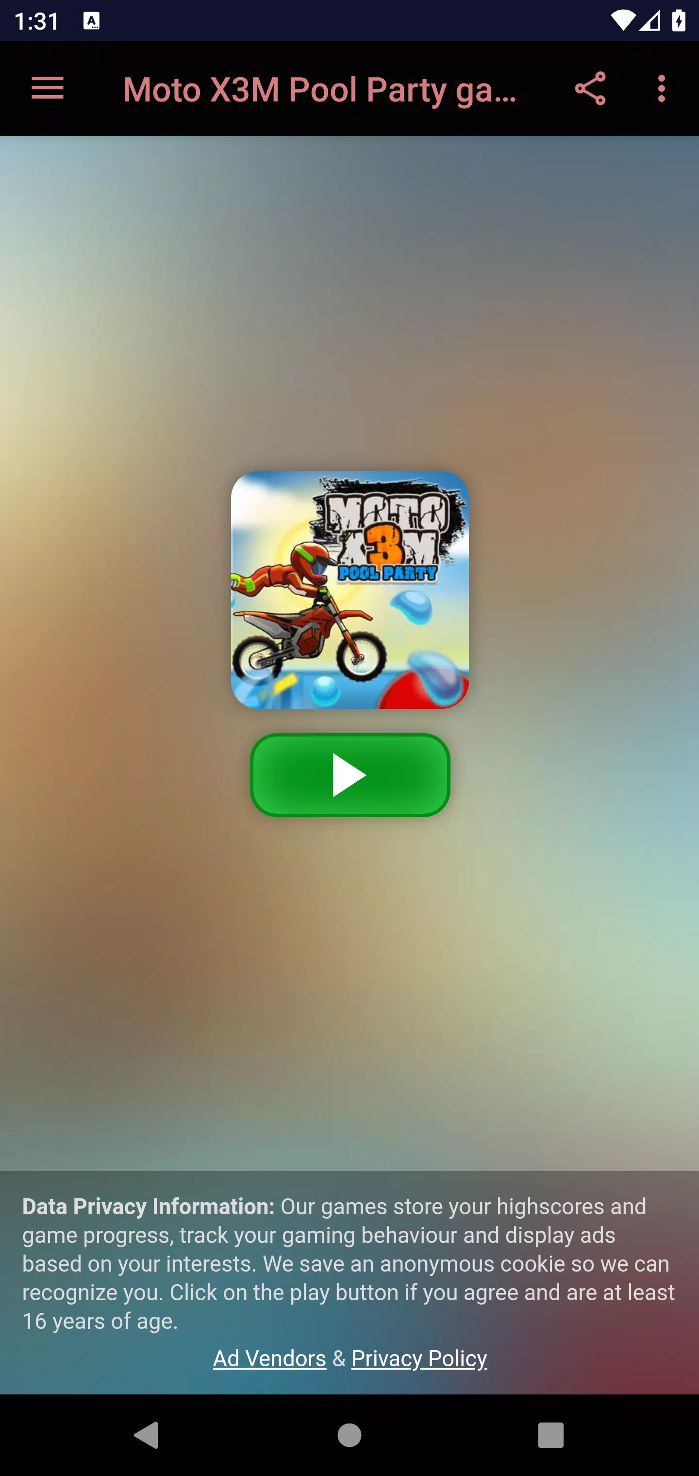 Moto X3M Pool Party - Juega ahora en