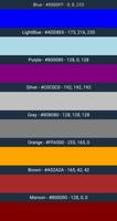 HTML color codes Affiche