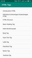 Html Tag with example ภาพหน้าจอ 1