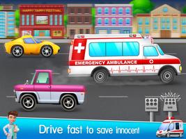 Ambulance Doctor Hospital Game Affiche