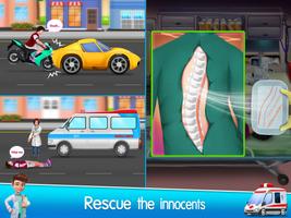 Ambulance Doctor Hospital Game imagem de tela 2