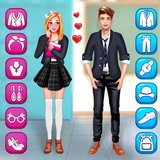 High School Crush:DressUp Game آئیکن
