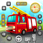 Brandweerwagen Brandweer Spel-icoon