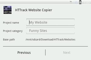 HTTrack Website Copier ภาพหน้าจอ 1