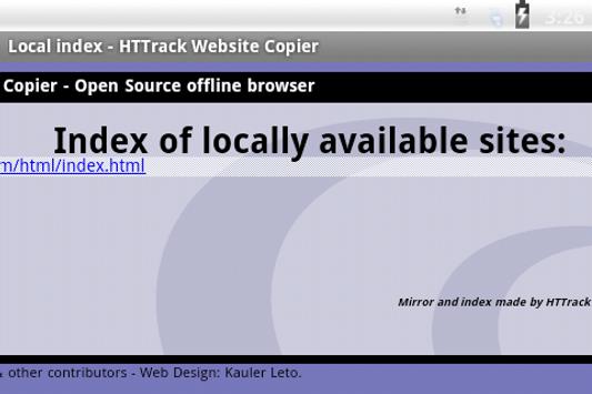 HTTrack Website Copier screenshot 7