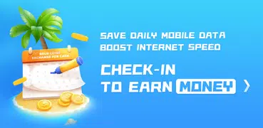 Monidata-Save Mobile Data&Earn Money by Check-in