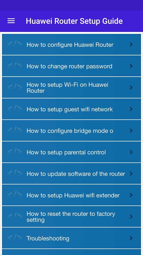 Guide for Huawei Router Setup APK for Android Download