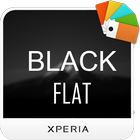 Xperia™ Theme - Black flat ไอคอน