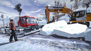 Offroad Snow Excavator: Grand Crane Simulator Game capture d'écran 3