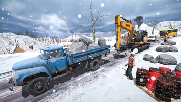 Offroad Snow Excavator: Grand Crane Simulator Game Ekran Görüntüsü 1