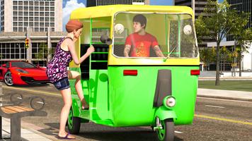Modern Tuk Tuk Auto Rickshaw Driving: Auto Riksha plakat
