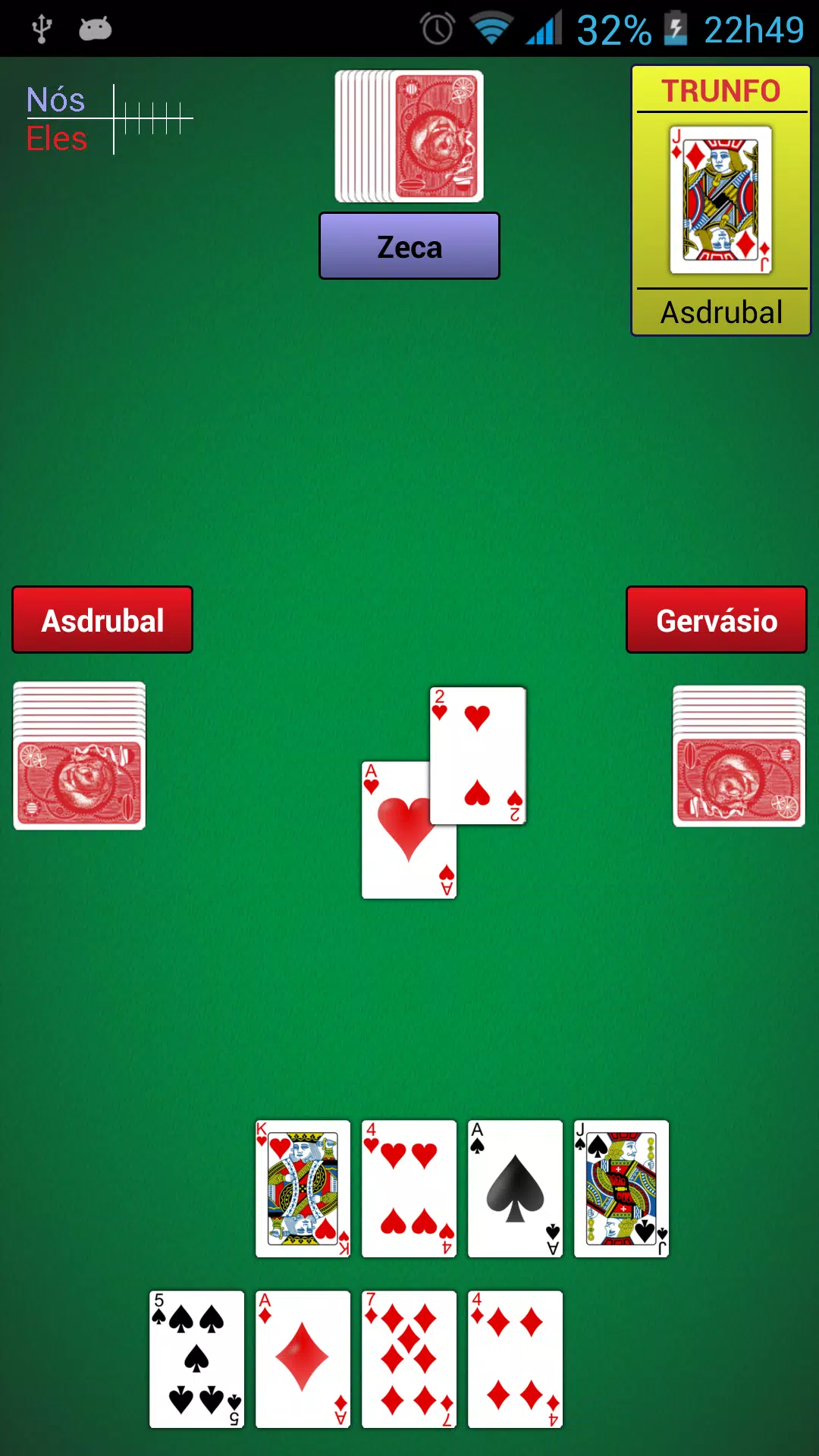 Jogos de cartas: buraco, sueca e clássicos do baralho para celular