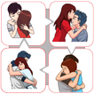Hug Day Love Stickers