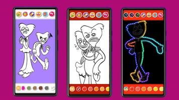 huggy wuggy coloring ảnh chụp màn hình 3