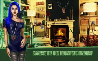 Wimmelbildspiel Suchen & Finden Geheimnis Spukhaus Plakat
