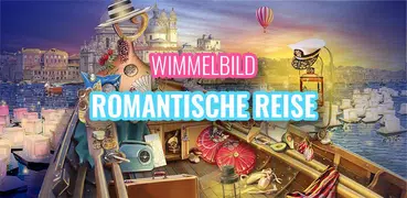 Romantische Reiseziele Wimmelbild