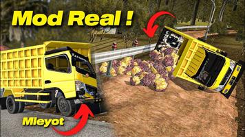 Mod BussID Truk Viral Tumpah скриншот 2