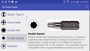 DIY Screw Heads & Drivers Free capture d'écran 3