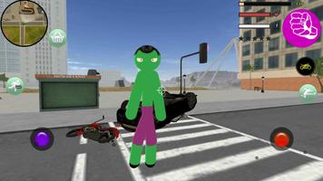 Monster Stickman Rope Hero تصوير الشاشة 2
