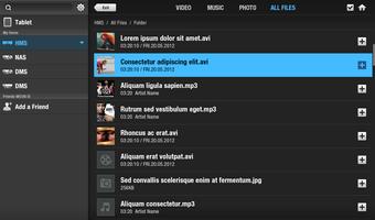 HUMAX Media Player for Tablet اسکرین شاٹ 2