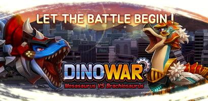 پوستر Dino War Mosas VS Brachio