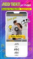 Add text to video: Text editor Ekran Görüntüsü 1