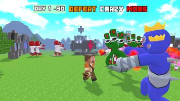100 Days Rainbow Survival MCPE تصوير الشاشة 1