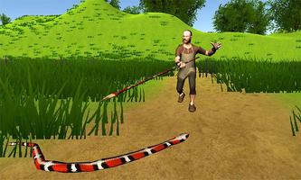 Голодный Anaconda Snake Sim 3D постер
