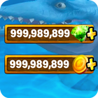 Guide for free hungry shark diamonds & coins biểu tượng