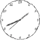 Doodled Analog Clock aplikacja