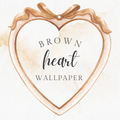 Brown Heart Wallpaper