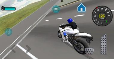 Fast Motorcycle Driver 3D imagem de tela 3