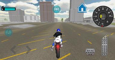 Fast Motorcycle Driver 3D imagem de tela 1