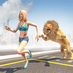 Angry Lion City Attack : Anima XAPK download