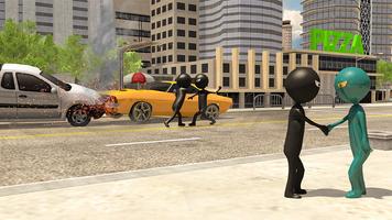 Stick man Crime Simulator syot layar 3