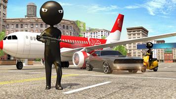 Stick man Crime Simulator syot layar 1