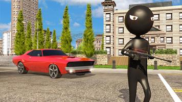 Stick man Crime Simulator syot layar 2
