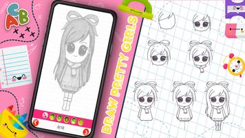 How to Draw Pretty Girls Step  capture d'écran 3