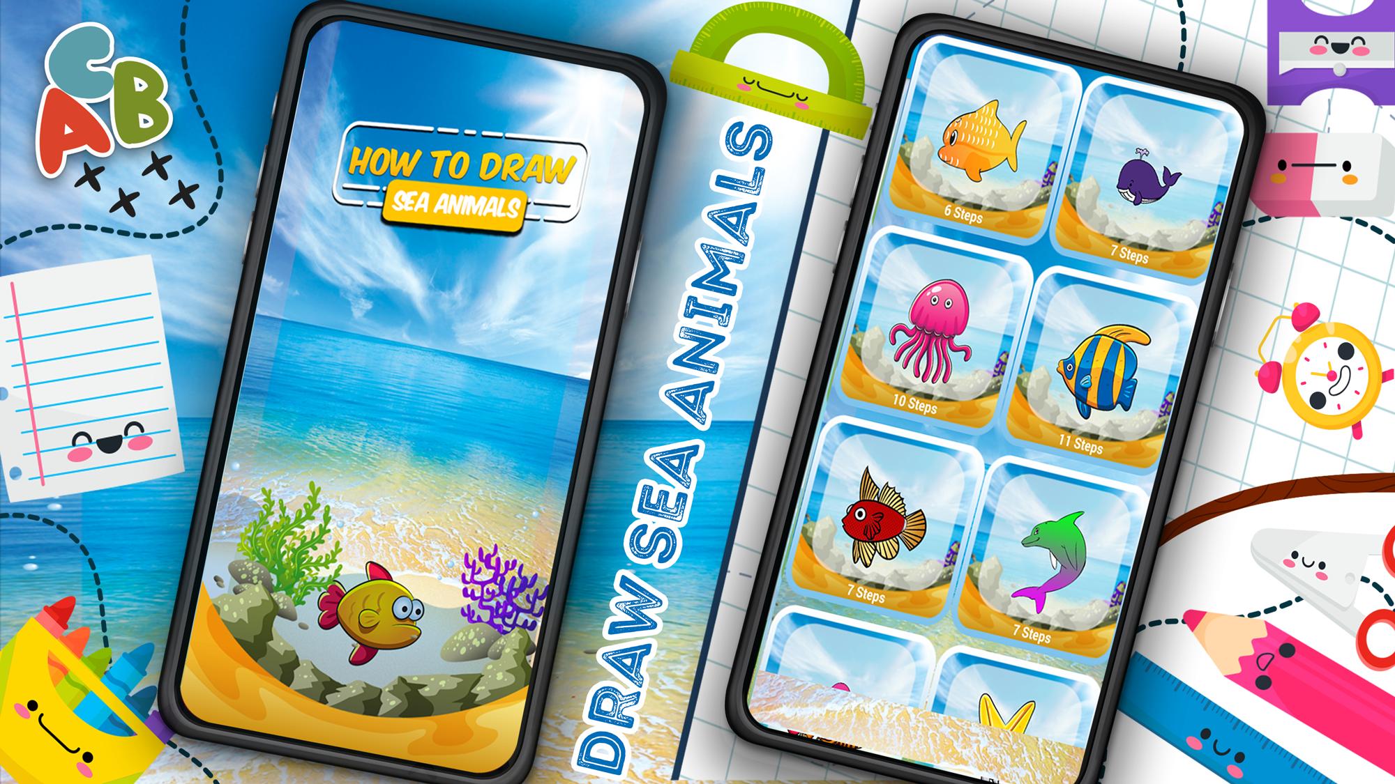 How to Draw Sea Animals Step by Step APK pour Android Télécharger How to Draw Sea Animals Step by Step APK pour Android Télécharger