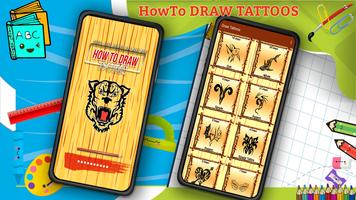 Learn How to Draw Tattoos Char الملصق