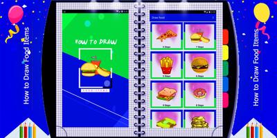 How To Draw Food Items Step By poster