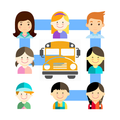 School Bus: One Line Puzzle