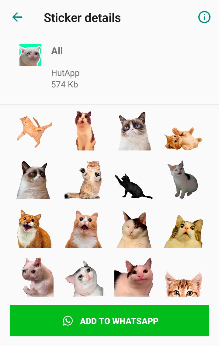 Descarga de APK de Stickers de Gato para WhatsApp para Android