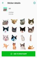 برنامه‌نما Cat Stickers for WhatsApp عکس از صفحه