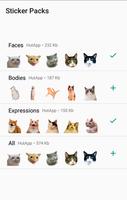 برنامه‌نما Cat Stickers for WhatsApp عکس از صفحه