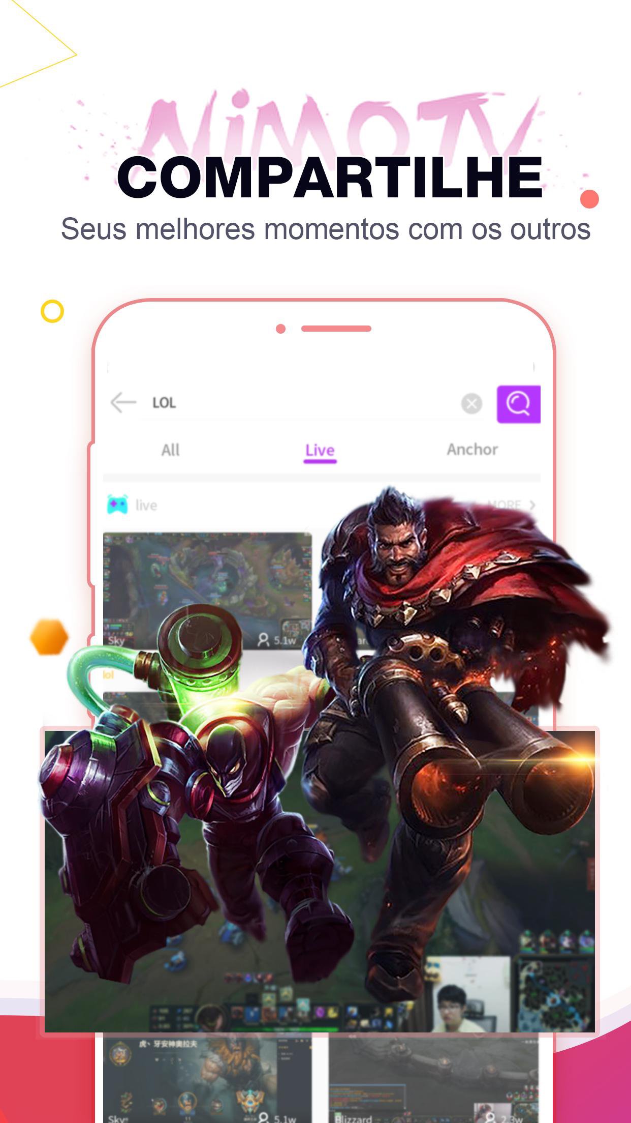 Nimo TV for Streamer Go Live para Android APK Baixar