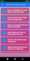SD Card & Phone Repair Help tips poster