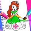 Princess Color Book Painting F