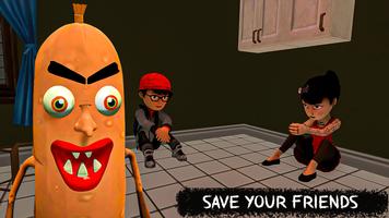 Sinister Sausage Man Run Game Affiche