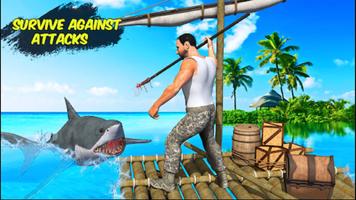 Ocean Raft Island Survival Sim poster